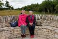 Trish and Catherine sit on the WI seat